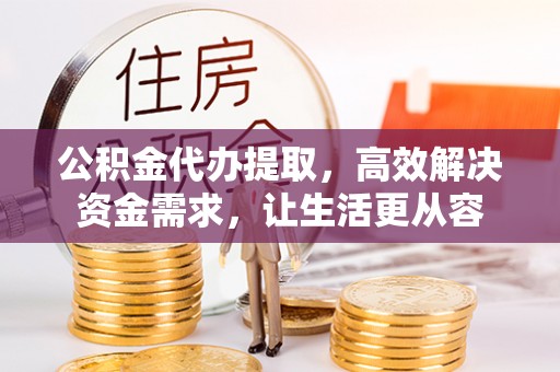 铜鼓公积金代办提取，高效解决资金需求，让生活更从容