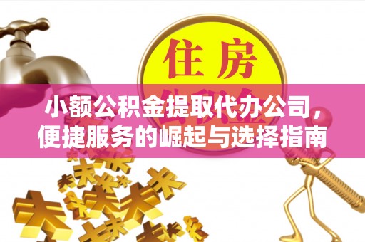 铜鼓小额公积金提取代办公司，便捷服务的崛起与选择指南