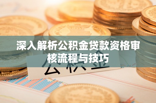 铜鼓深入解析公积金贷款资格审核流程与技巧