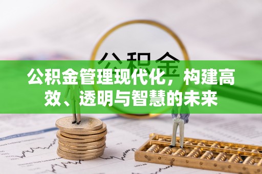 铜鼓公积金管理现代化，构建高效、透明与智慧的未来