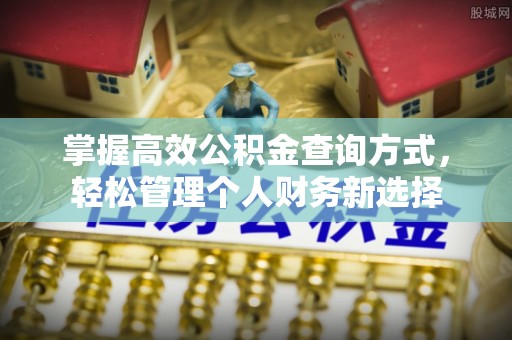 铜鼓掌握高效公积金查询方式，轻松管理个人财务新选择