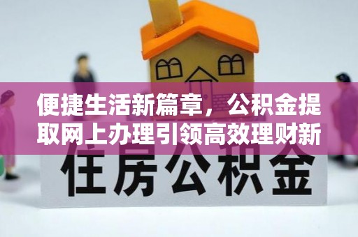 铜鼓便捷生活新篇章，公积金提取网上办理引领高效理财新趋势