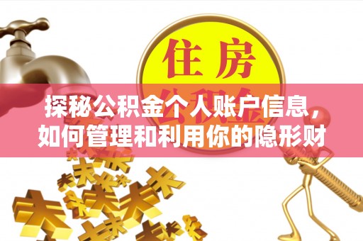 铜鼓探秘公积金个人账户信息，如何管理和利用你的隐形财富