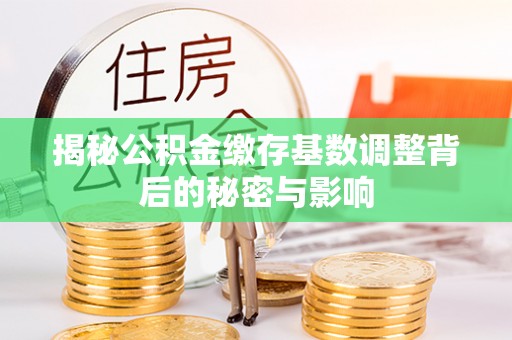 铜鼓揭秘公积金缴存基数调整背后的秘密与影响