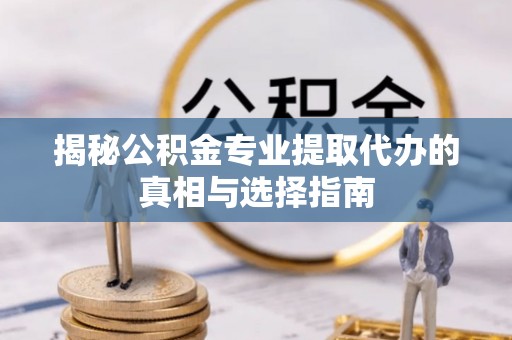 铜鼓揭秘公积金专业提取代办的真相与选择指南