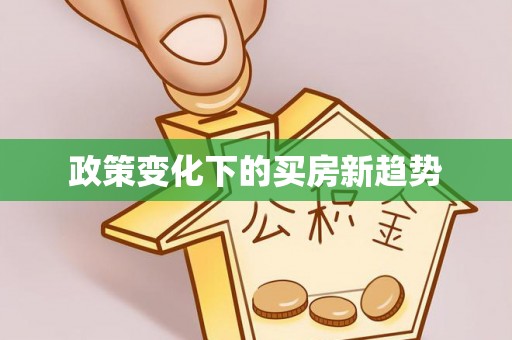 铜鼓政策变化下的买房新趋势