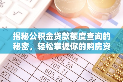 铜鼓揭秘公积金贷款额度查询的秘密，轻松掌握你的购房资金