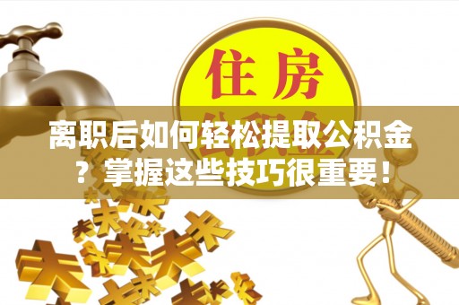 铜鼓离职后如何轻松提取公积金？掌握这些技巧很重要！