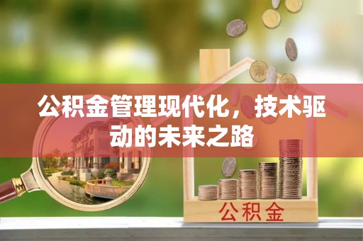 铜鼓公积金管理现代化，技术驱动的未来之路